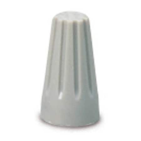 Ecm Industries Twist-On Wire Connector, 16 AWG Max, Gray, Thermoplastic Insulation 19-001